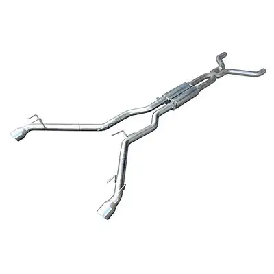 Pypes Performance exhaust Cat Back Exhaust System 10-14 Camaro V6 Split Rear Dual Exit 2.5 in Intermediate And Tail Pipe Muffler/Hardware/4 in Polished Tips Incl Polished Finish 409 Stainless Steel Pypes Exhaust