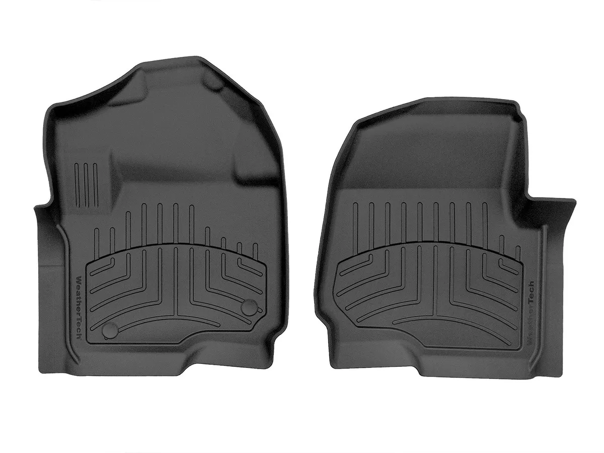 2017 + Ford F-250F-350F-450F-550 SuperCab and SuperCrew Front 3D Floor Mats Black product image