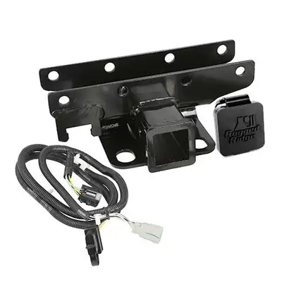 Rugged Ridge 0716 Wrangler Receiver Hitch Kit With Wire Harnessrr Logo