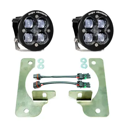 Baja Designs Jeep JL Fog Light Squadron-R 18-Pres Wrangler JL Rubicon Fog Pocket Kit Baja Designs Baja Designs
