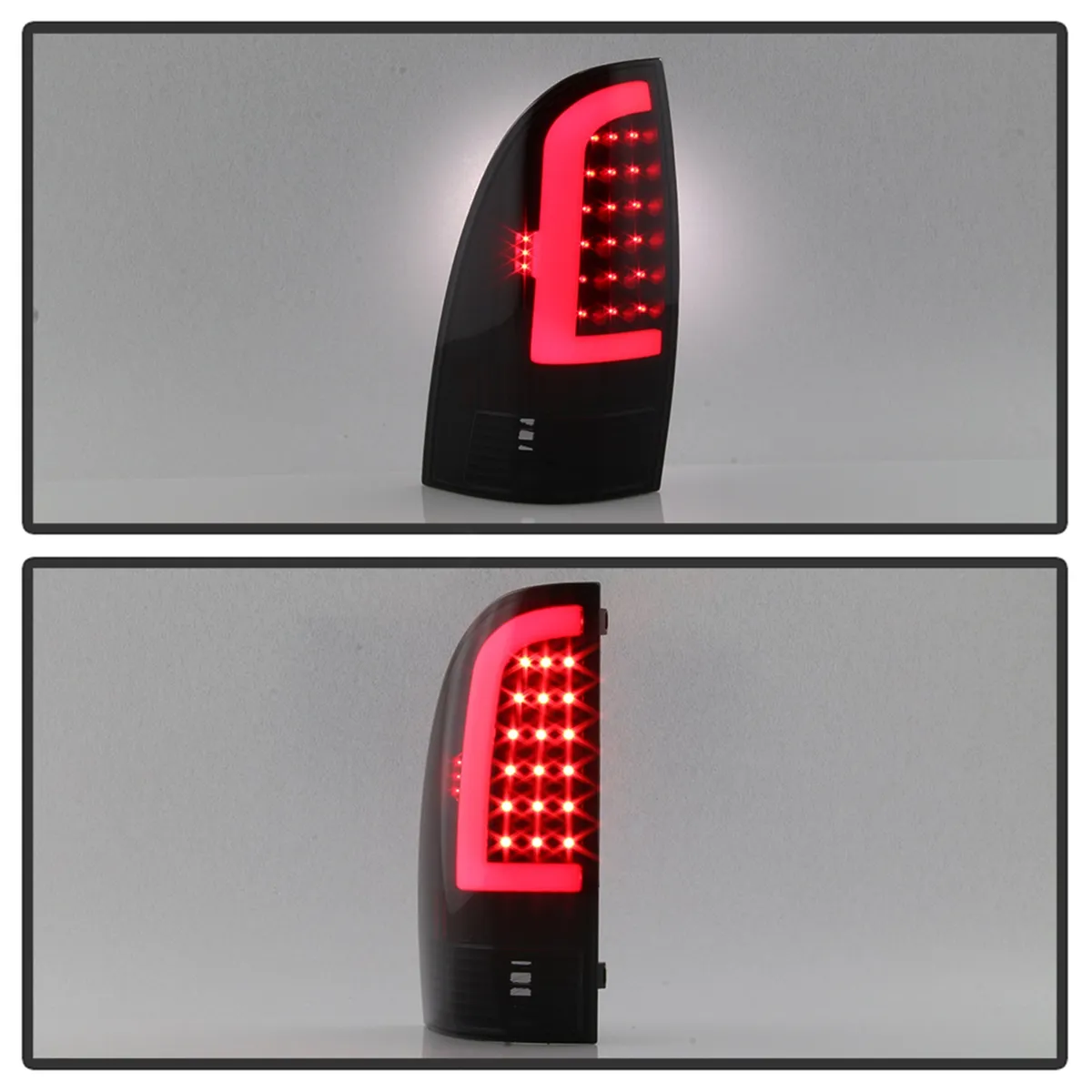 XTune Light Bar LED Tail Lights; Black Smoke; Not Compatible w/Factory Equipped LED Tail Lights; product image