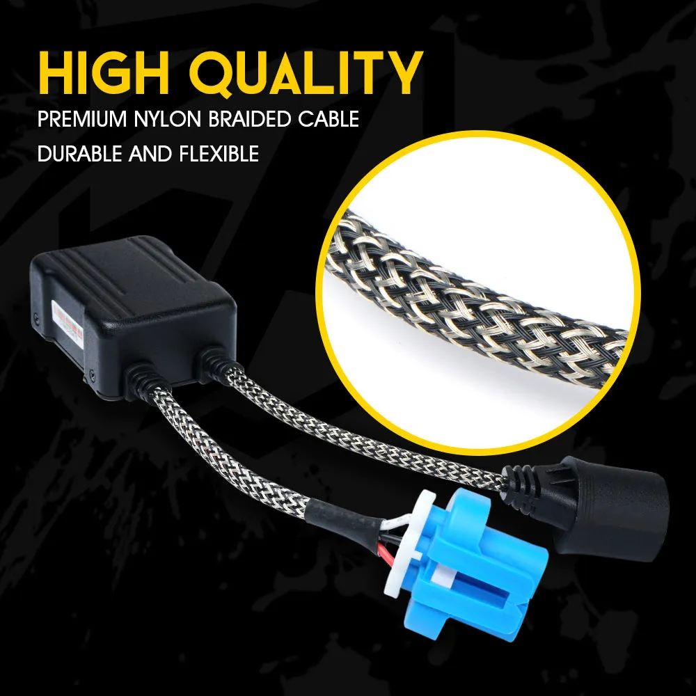 LED Headlight Canbus Anti-Flicker Resistor Decoder for 9007 (1 Pair) | Reflex Series product image