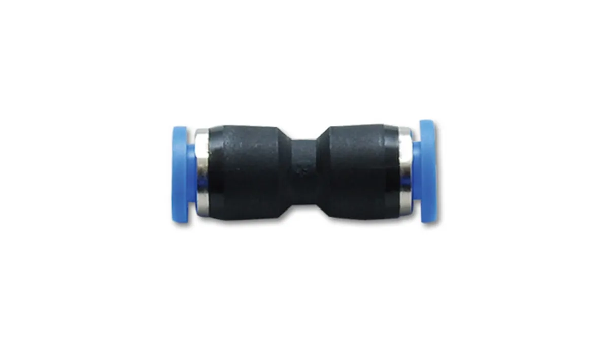 Straight Vacuum Fitting; Union; For 0.156 in. OD Tubing; 150 PSI Maxiumum Operating Pressure; Plastic; product image