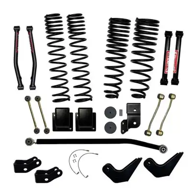 Skyjacker 4.5 Inch Dual Rate Long Travel Coil Spring Lift Kit with Shock Extensions 2020-2022 Jeep Gladiator JT Rubicon Skyjacker