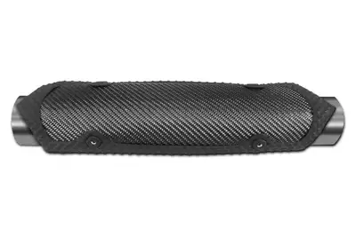 Thermo-Tec Products Motorcycle Exhaust Heat Shield 3.75 Inch x 11.75 Inch Long W/Clamps Richochet Black Thermo Tec