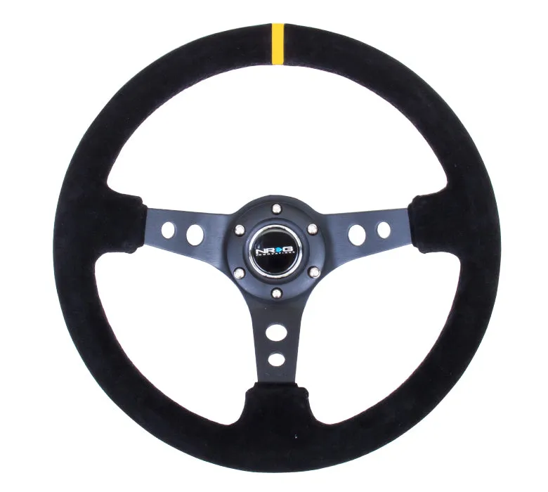 Steering Wheel 350mm 3in Dish Black Suede product image