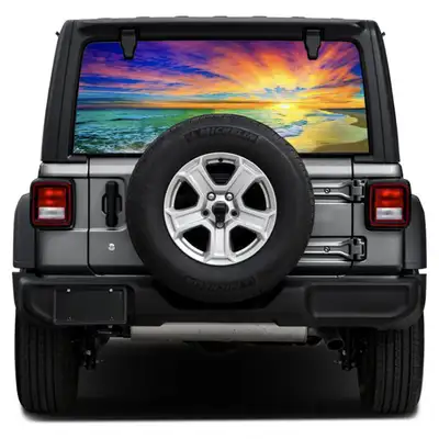 Under The Sun Inserts Sunset Rear Window Decal