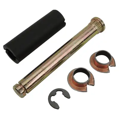 Crown Automotive Jeep Replacement Door Hinge Repair Kit; Front or Rear; Left or Right; Steel; Upper or Lower; Incl.1 Pin; 2 Bushings; 1 Sleeve and 1 E-Clip;