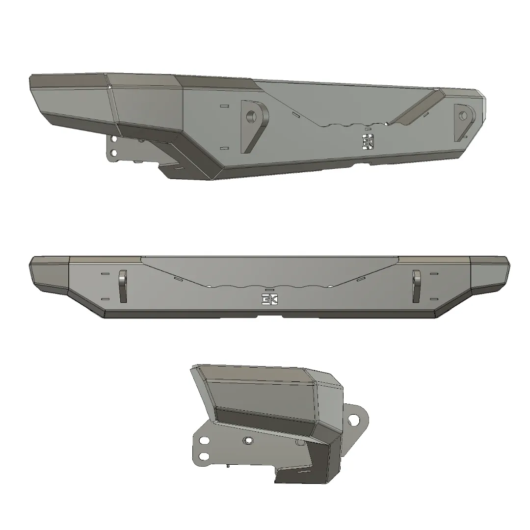 Gauntlet Series Rear Bumper for Jeep JK Wrangler (2007-2018) product image