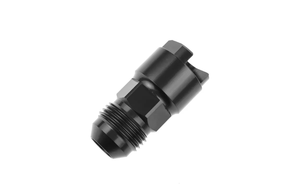 Redhorse Performance Fuel Fitting 06 an Male to 1/4 EFI Female Black