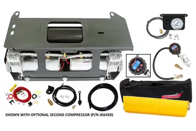 Kleinn Automotive Accessories Onboard Air System; Includes 150/200 PSI Air Compressor PN[6450RC]/ 2.6 Gallon Air Tank PN[6353RT];