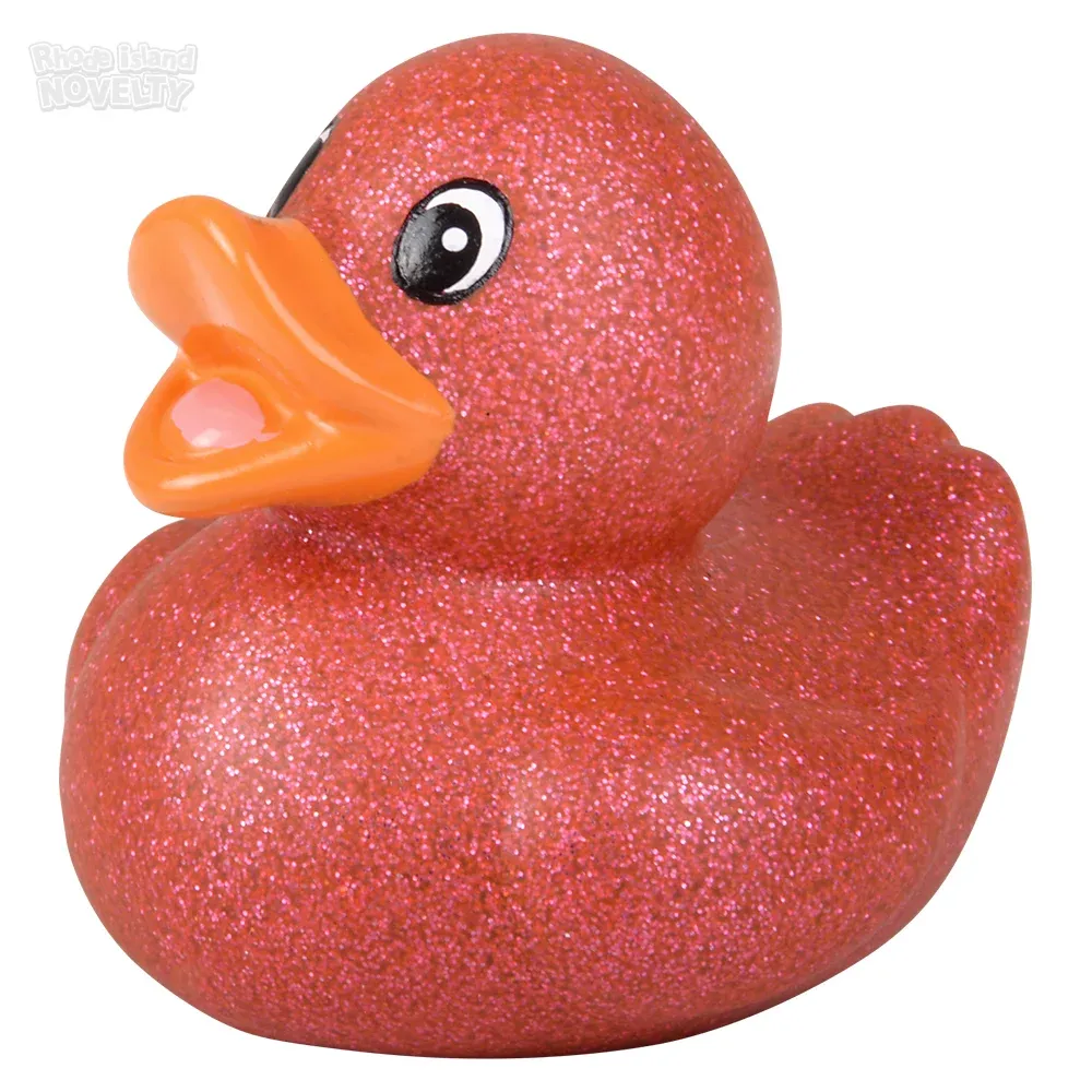 2" Glitter Rubber Ducky Assortment - Bulk Toy Kit product image