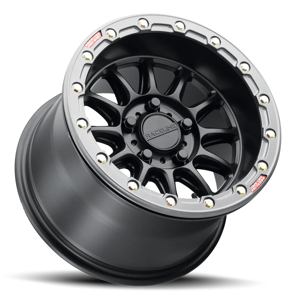 A14bg Alpha UTV Beadlock Black W/Gunmetal Ring 15x7 5x114.3 +25 product image