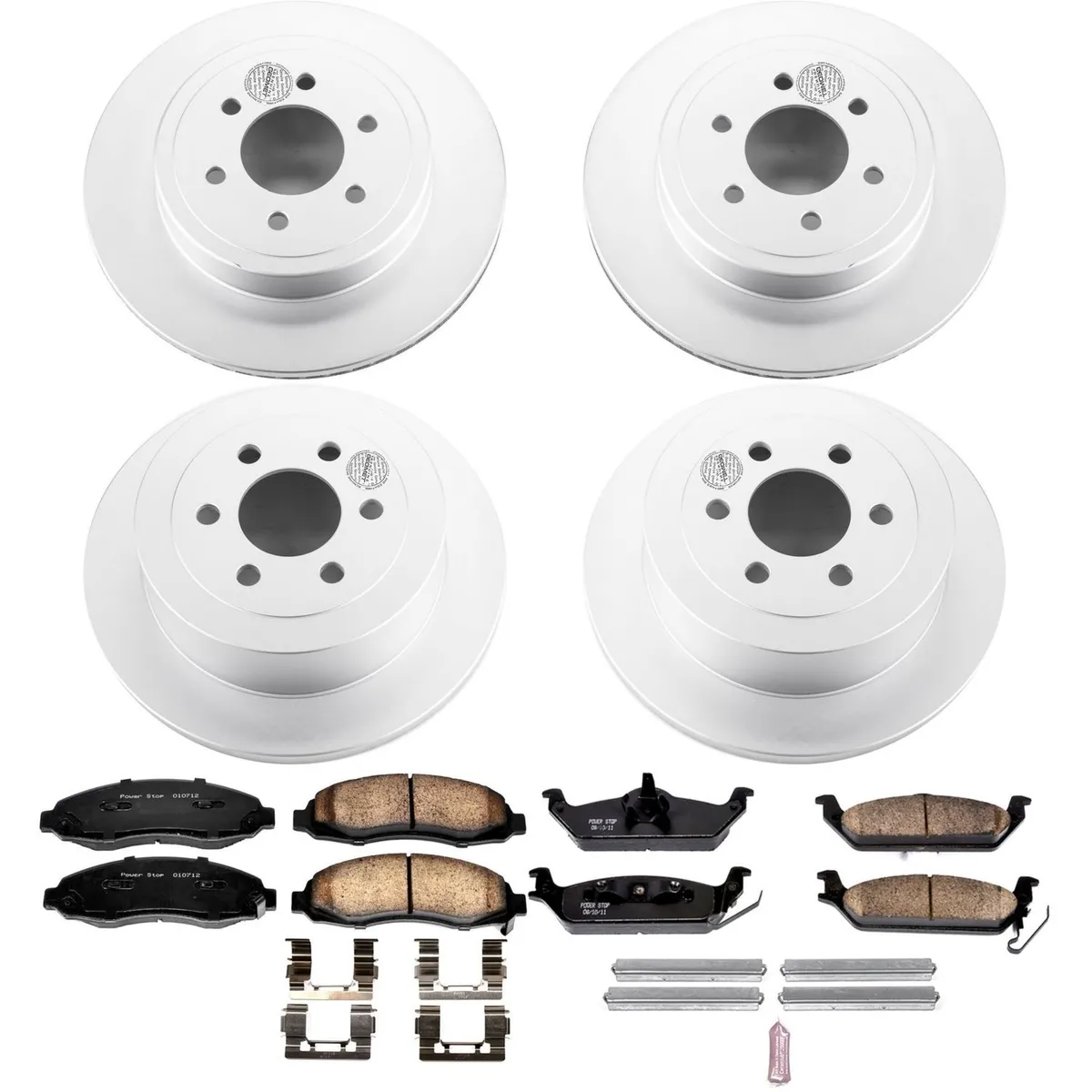 Z17 Geomet Coated Rotor Kit: Genuine Geomet Fully Coated Rotors; Ceramic Pads W/Hardware product image