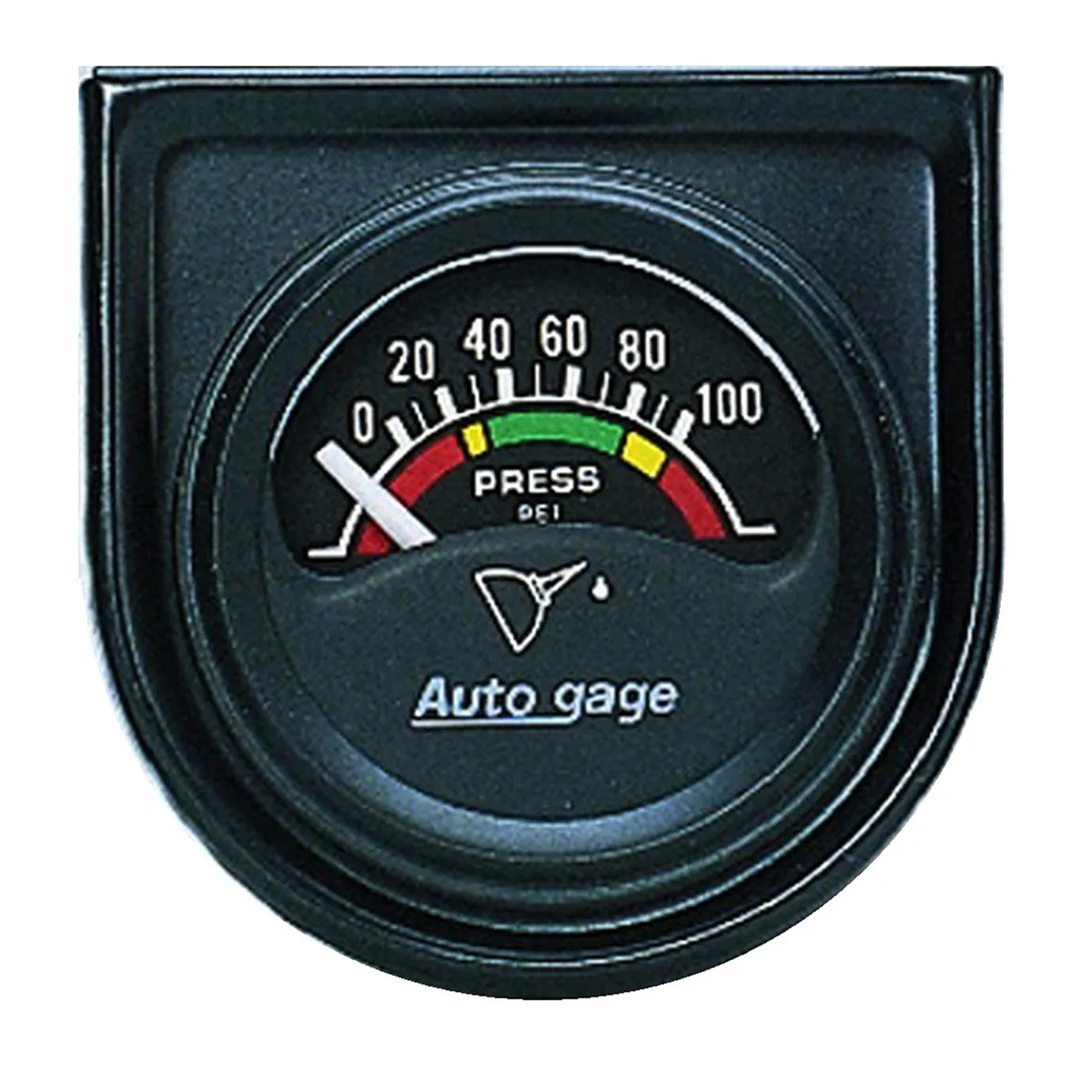 Gauge Console, Oil Press, 1.5", 100psi, Elec, Blk Dial, Blk Bezel, AutoGage product image