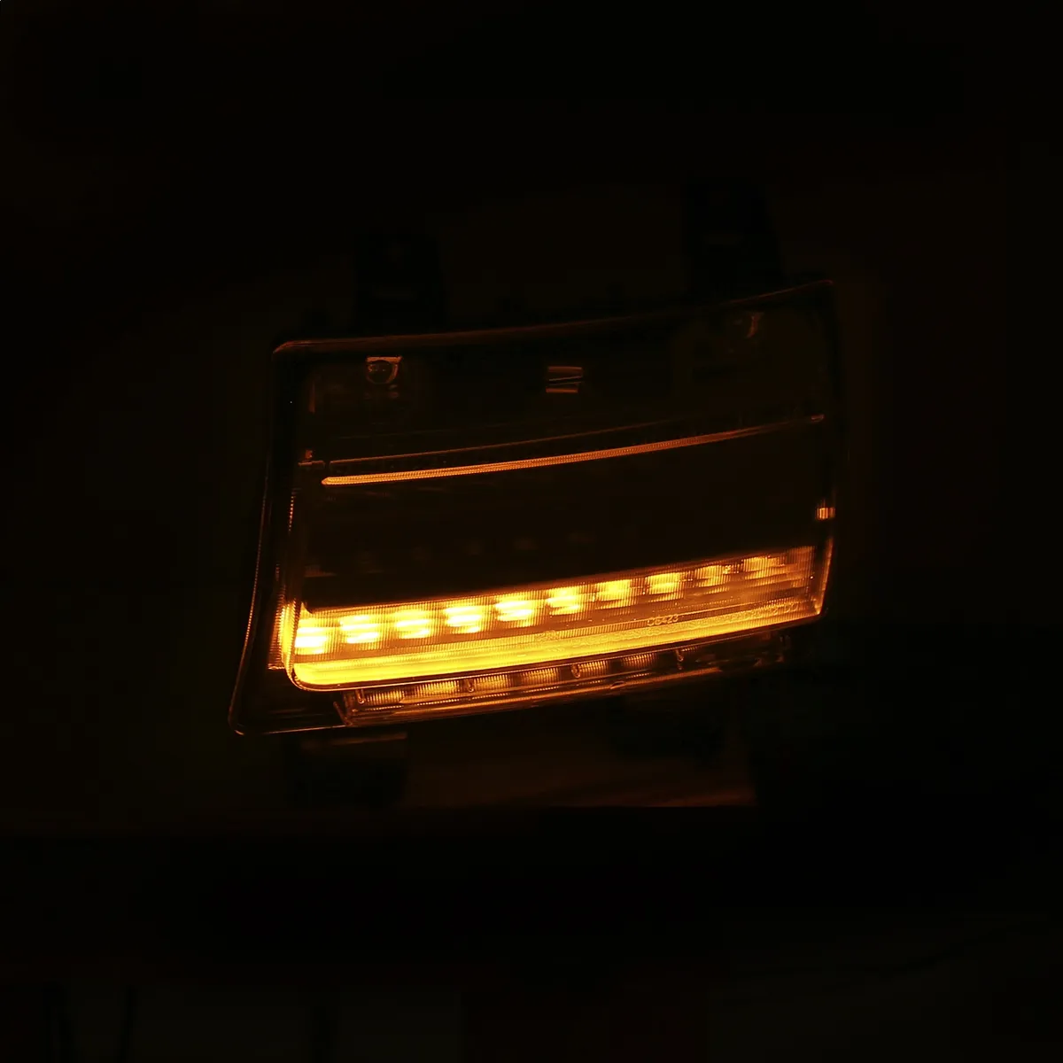 Side Marker Light Assembly; LED; Chrome Clear; w/Sequential Signal; Pair; product image