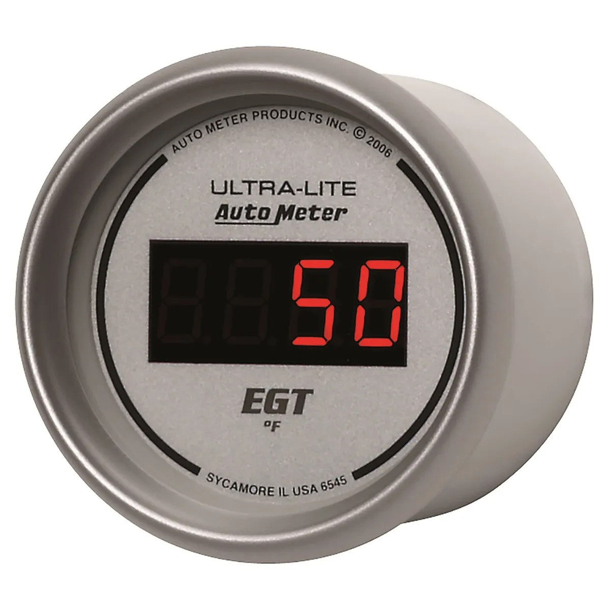 Gauge, Pyrometer (EGT), 2 1/16", 1600?F, Digital, Silver Dial w/ Red LED product image