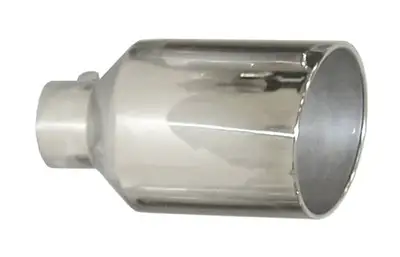Pypes Performance exhaust Exhaust Tail Pipe Tip 5 in ID x 10 in OD x 18 in L Bolt On Hardware Not Incl Polished 304 Stainless Steel Pypes Exhaust