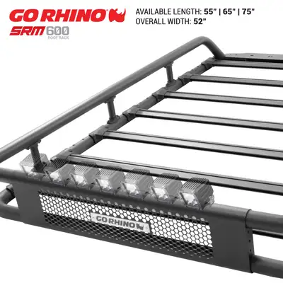 Go Rhino Go Rhino 5936065T - SRM600 65 Tubular Basket-Style Roof Rack - Textured Black