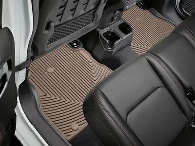 Weathertech 2020 + Jeep Gladiator Tan Rear Rubber Mats