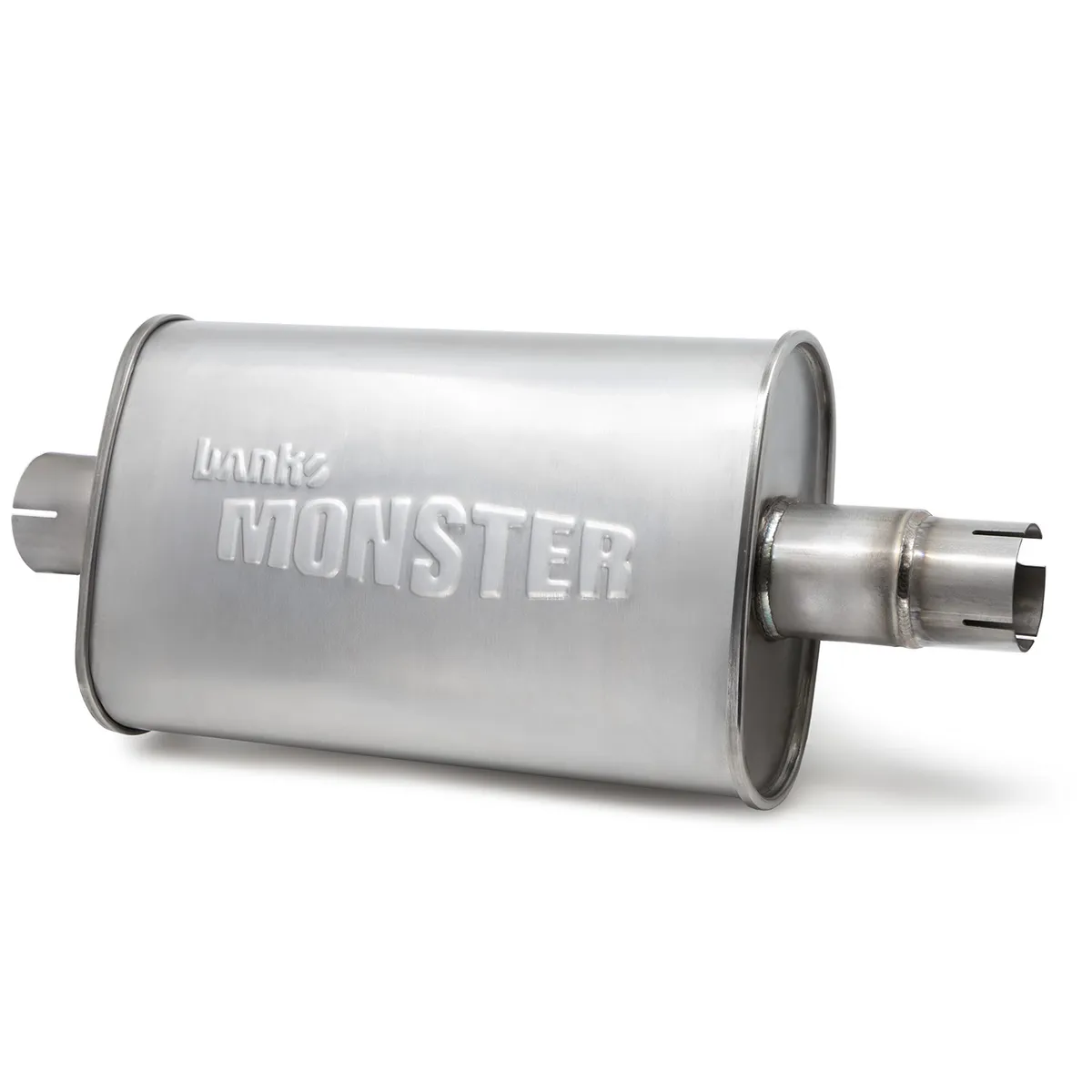 Stainless Steel Exhaust Muffler 2.5 Inch Inlet and Outlet W/adapter 91-99 Jeep 4.0L Banks Power product image
