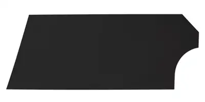FiveStar Door High Impact Plastic Black Left