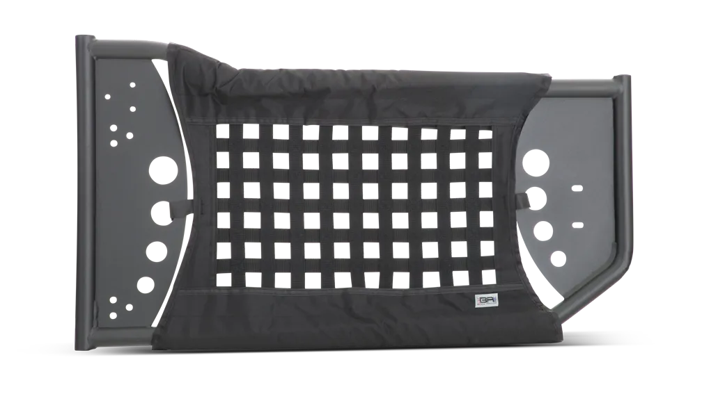 Trail Doors; Gen III; Pair; Front; Steel; Nylon Webbing Included; Textured Black Powder Coat; product image