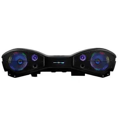 DS18 Loaded Overhead Soundbar | 2 x 8” 8pro300mb-4 Speakers Included | 2 x 3 .8” Pro-Twx1/Bk Tweeters Included | Digital LED Ligths | 2024-Up Gladiator JT 4 x 8” Subwoofer Enclosure (Speakers Included)