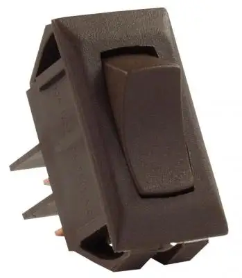 JR Products 12v Momon/Off Switch Brown