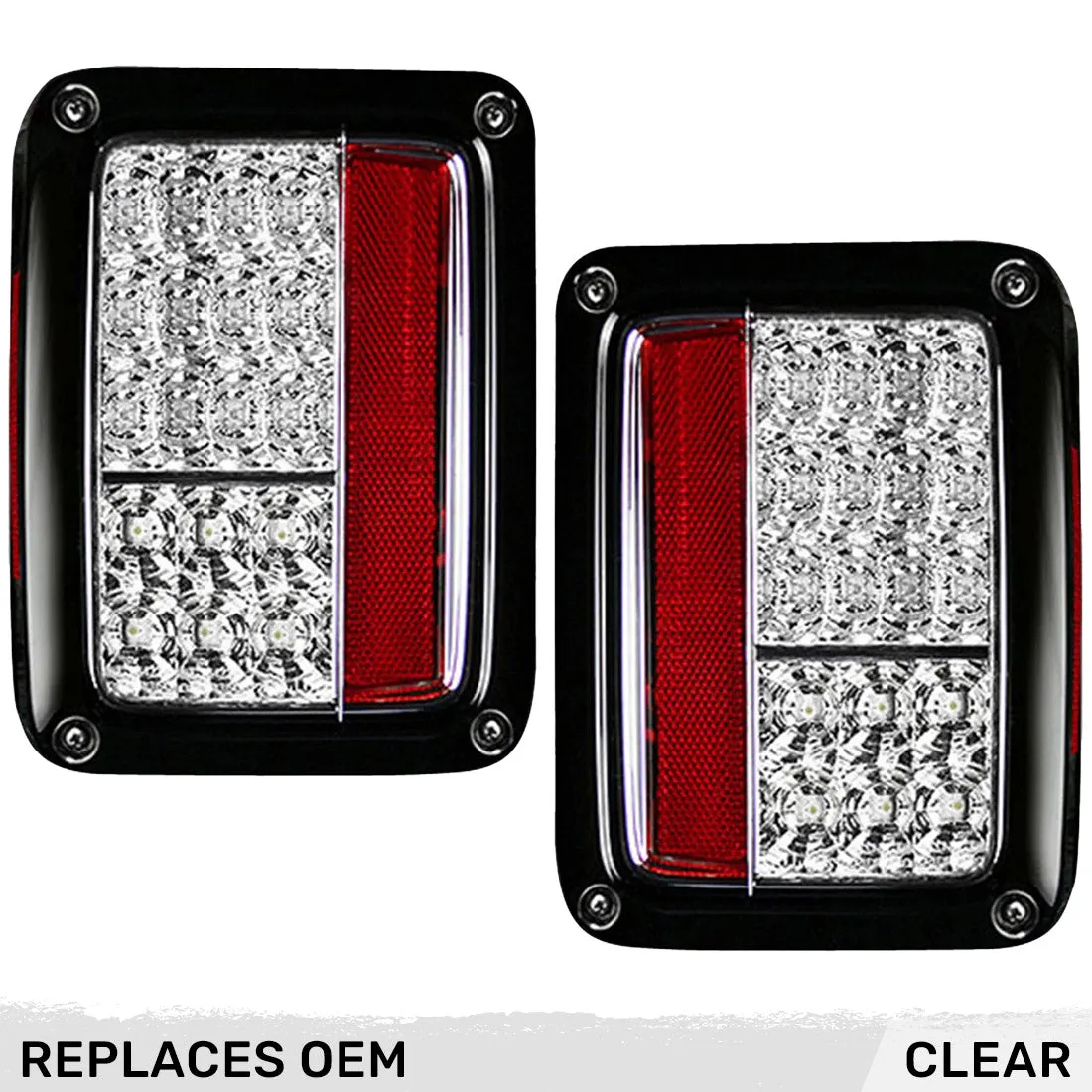 0718 JK Wrangler LED Taillightsred Lens Driver/Passenger product image