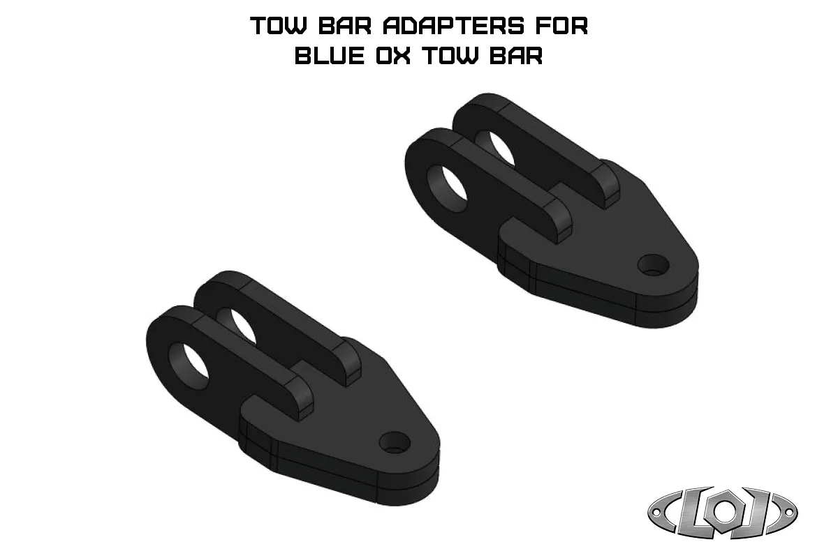 LOD Destroyer Front Bumper Blue OX Tow Bar Adapters - JT/JL/JK product image