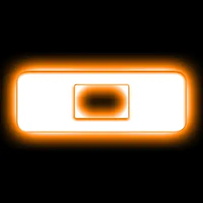 Oracle Lighting Universal Illuminated LED Letter Badges Amber Individual Letters Custom Emblem - Matte White / O