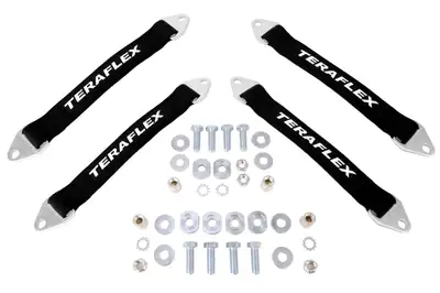 TeraFlex Limit Strap Kit JK Front/Rear Pair With Mounting Hardware