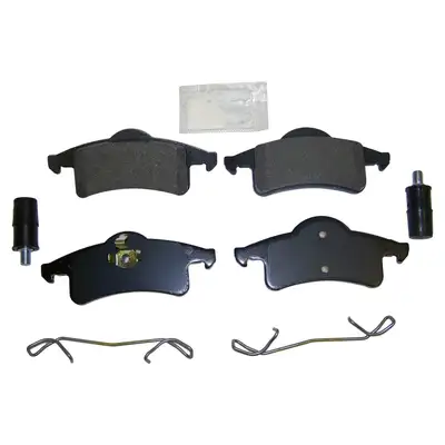 Crown Automotive Jeep Replacement 1999-2004 Grand Cherokee WJ WJ (US) model; Rear; Kit Includes: Brake Pads Springs and Caliper Pin Kit 2001-2004 Grand Cherokee WG WG (Europe) model; Rear; Kit Includes: Brake Pads Springs and Caliper Pin Kit