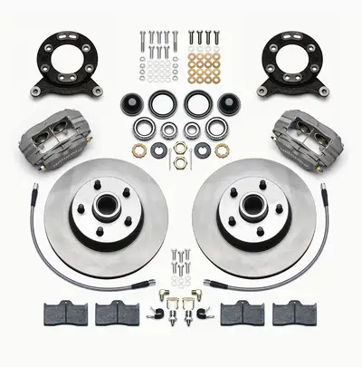 Wilwood Brakes Wilwood FDL-M Front Kit 11.30in 1 PC RotorandHub 1965-1969 Mustang Disc and Drum Spindle