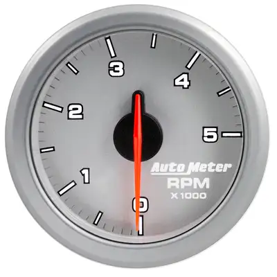 AutoMeter 2-1/16 In. Tach, 0-5,000 Rpm, Airdrive, Silver