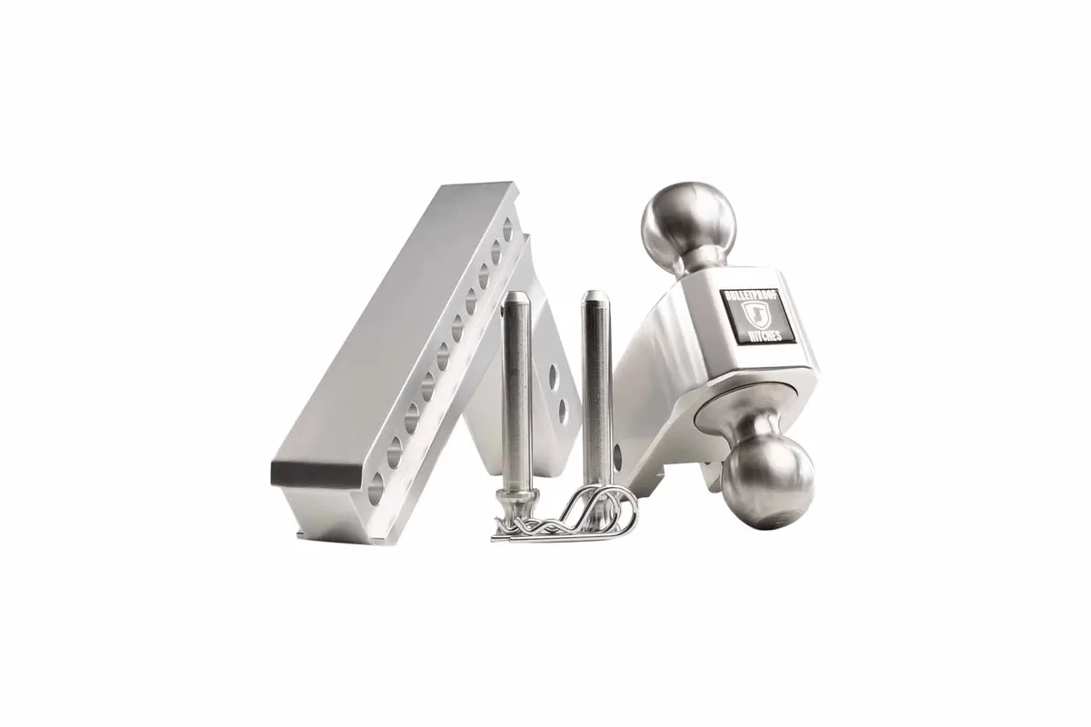 2.5" Aluminum Medium Duty Hitch 6" Drop/Rise w/ Stainless Steel Dual Ball product image