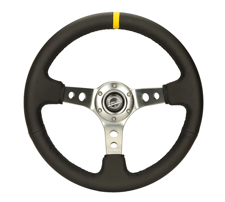 Steering Wheel 350mm 3in Dish Black Leather product image