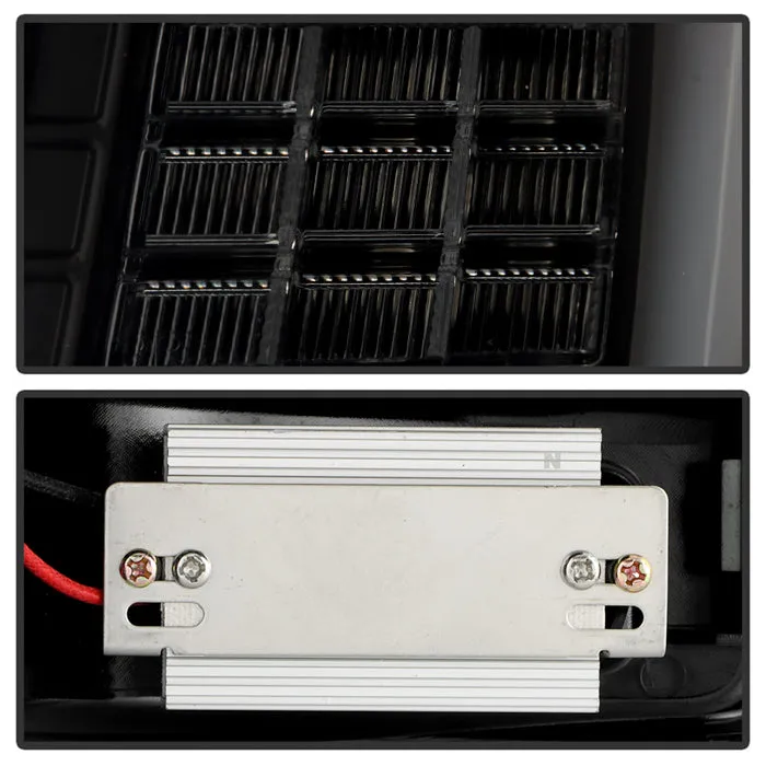 ( Spyder ) Jeep Grand Cherokee 99-04 Light Bar LED Tail Lights Version 3 - Black Smoke product image