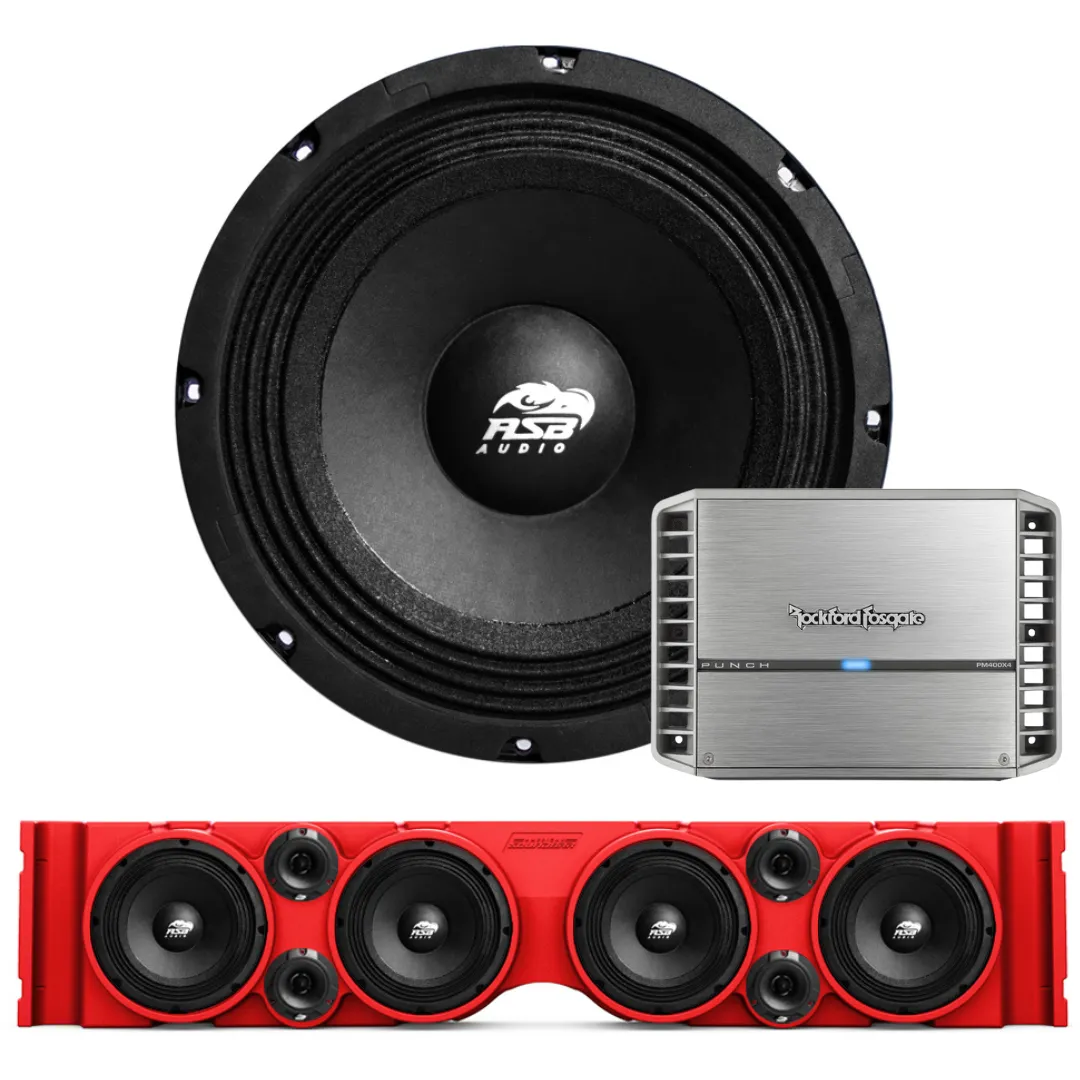 TJ/YJ American SoundBar Package (Red) product image