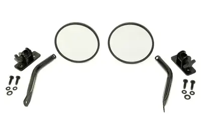 Rugged Ridge Rugged Ridge Quick Release Mirror Relocation Kit Black - JK/LJ/TJ