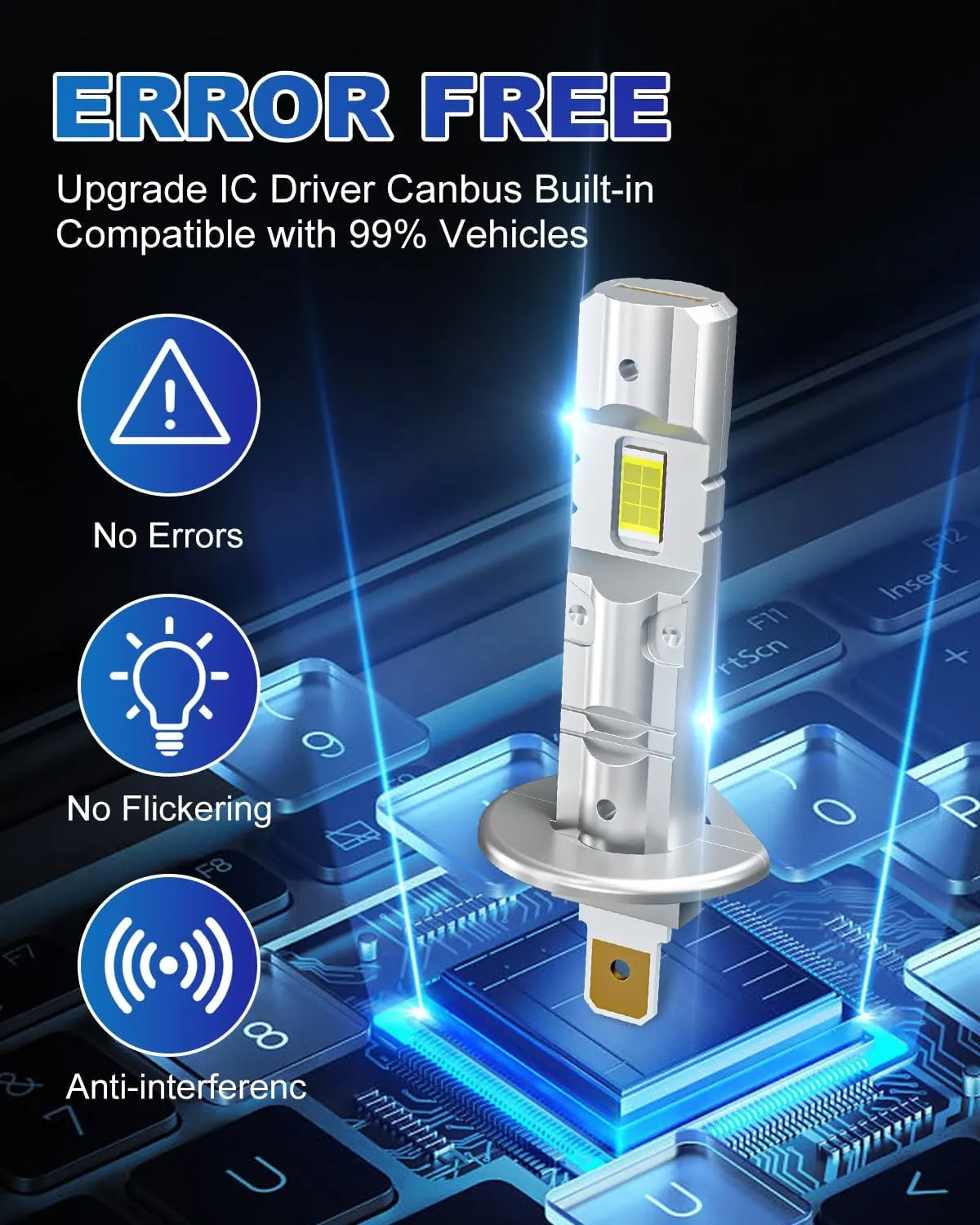 SUPAREE Upgraded H1 LED Headlight Bulbs Plug and Play product image