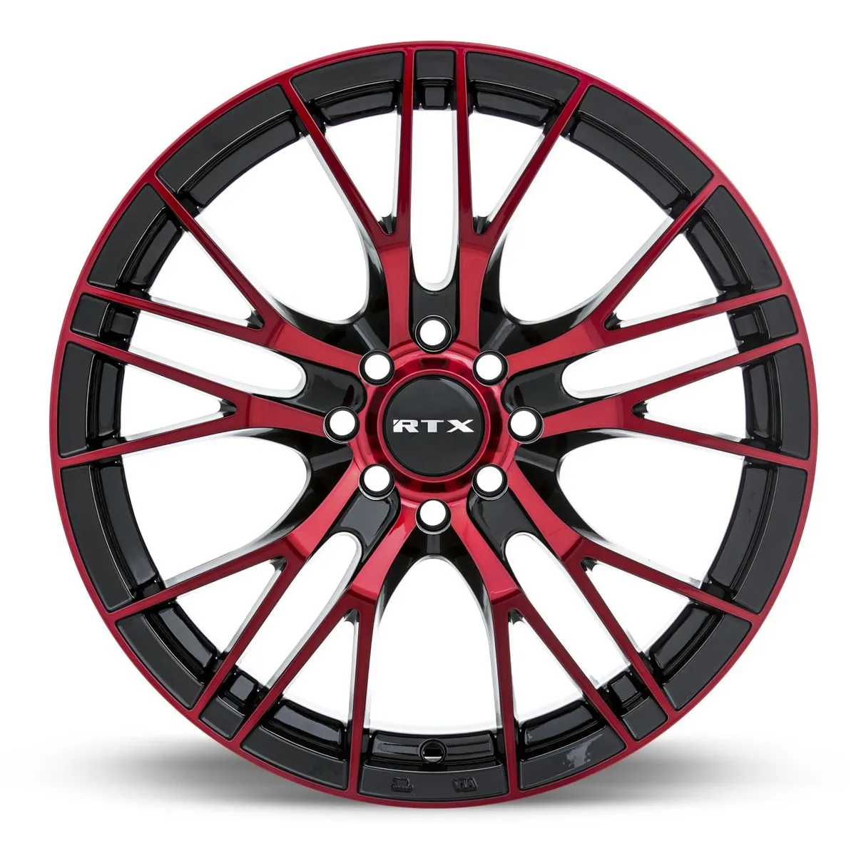 Vertex 17x7.5 5x114.3 Et40 C73.1 Black Machined Red product image