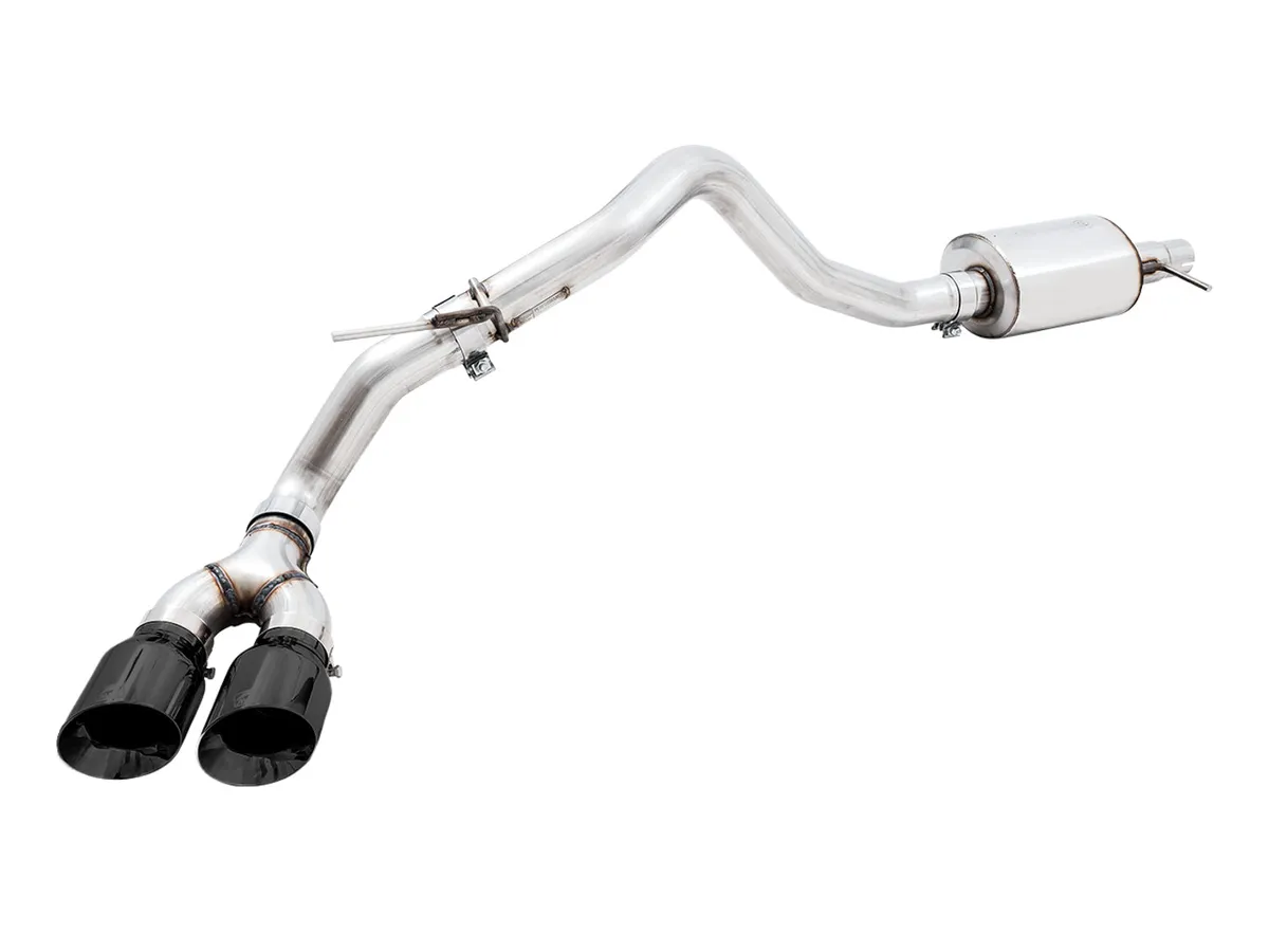 AWE 0FG Exhaust with BashGuard for Ford Ranger - Dual Diamond Black Tips product image