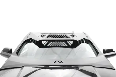 Fab Fours ViCowl; 2 Stage Black Powder Coated; Combines Roof Visor And Cowl;