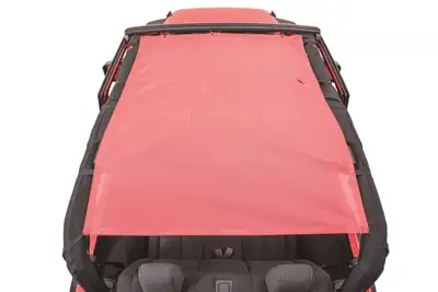 MasterTop Jeep JK ShadeMaker Freedom Mesh Bimini Top Plus For 07-18 Wrangler JK 2 Door Black MasterTop