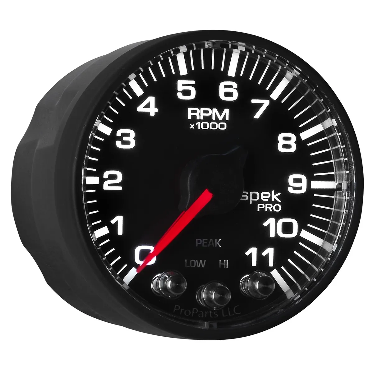 Gauge, Tach, 2 1/16", 11k RPM, w/ Shift Light & Peak Mem, Blk, Spek-Pro product image