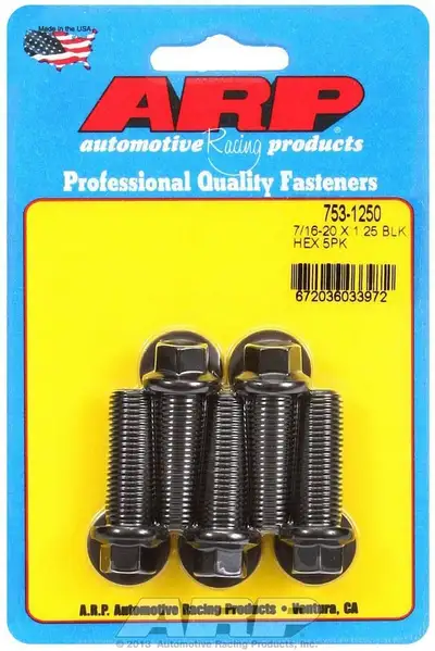 ARP Auto Racing 7/1620 x 1.250 Hex Black Oxide Bolts