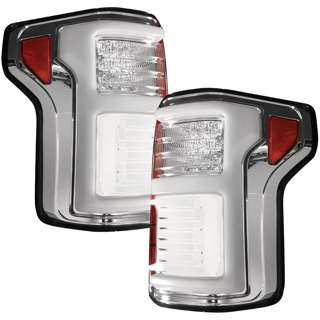 Ford F150 15-17 And Raptor 17-19 Replaces OEM LED Style Tail Lights w Blind Spot Warning System Oled Tail Lights - Cle product image