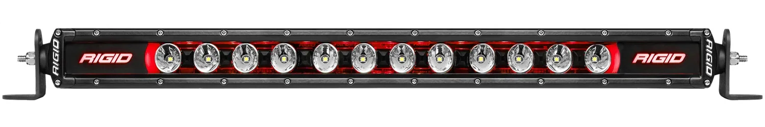 RIGID Radiance Plus SR-Series Single Row LED Light Bar With 8 Backlight Options: Red; Green; Blue; Light Blue; Purple; Amber; White Or Rotating; 40 Inch Length product image